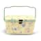 Dritz&#xAE; Large Yellow Floral Oval Sewing Basket